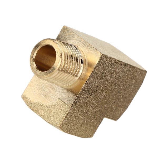 Solid T-stykke messingrørfitting 1000 PSI 1/8in NPT han gevind korrosionsbeskyttelse til bilmodifikation