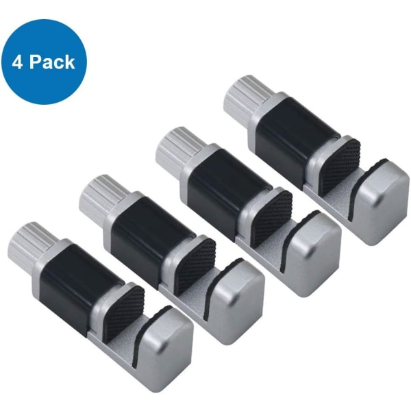 Set/4 Stycken Justerbara Metallklämmor, Limklämmor, LCD