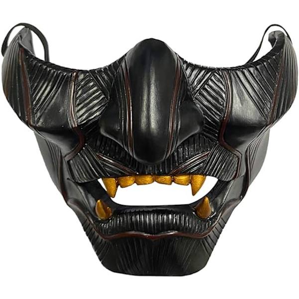 Ghost Mask of Tsushima Jin Sakai Cosplay Halvmaske Resin Samurai