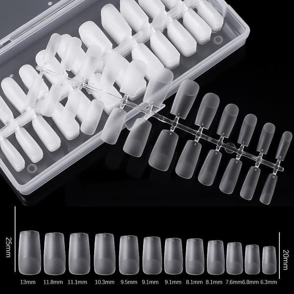 ##/Halvmatta hela nagelplåster, 240 st falska nagelplåster##/