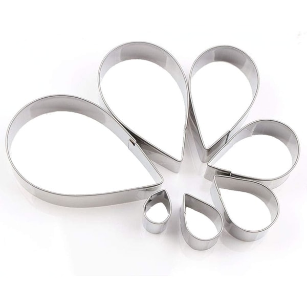 7 kpl Cookie Cutter Drop Cutter Biscuit Fondant Shape Cake Co