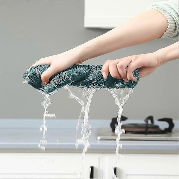 Mikrofiber Køkkenhåndklæde Sæt, Fnugfri, Ideel til Tørring af Service