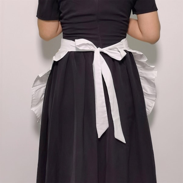 Cosplay Forklæde til Piger Kostume Klæbrig Talje Halve Forklæder Køkkentilbehør Også til Børneforklæder