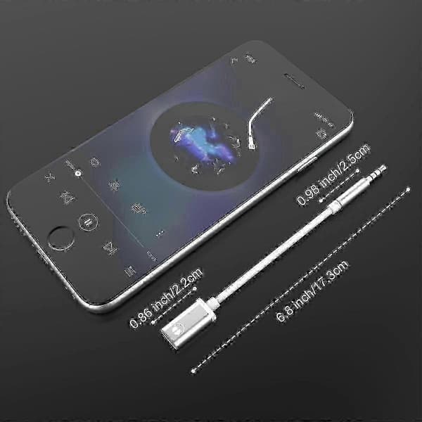 3,5 mm han til Type C hun lydkabelledning, analogt lydstik hovedtelefonlydadapter til MP3-afspilning