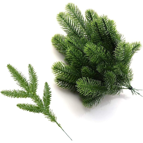Kunstige Pindgrene Grønne Planter Kunstige Gran Grene Fa