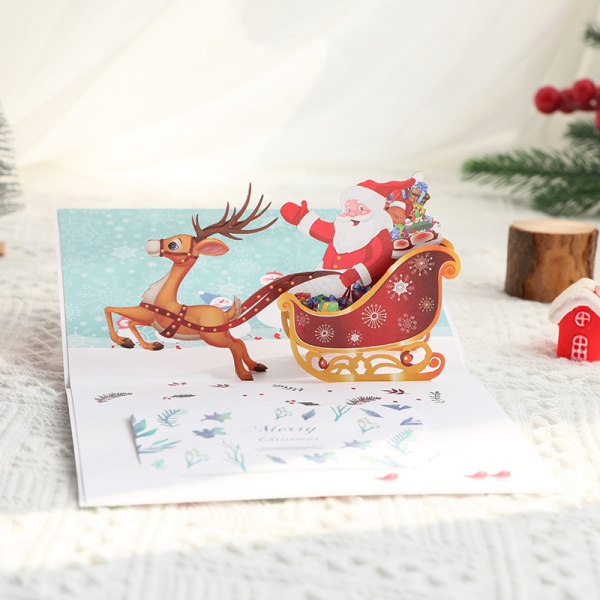 /#/3D-julkort - Jultomte, popup-julkort, Ch/#/