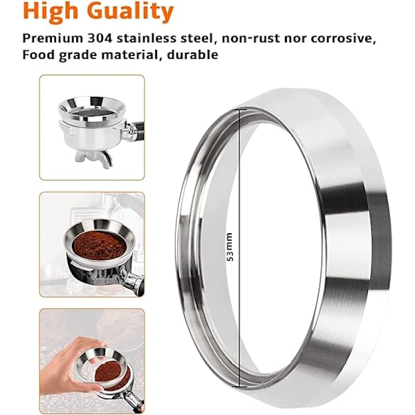 53mm Kaffeepulverringar - Dosering Ring - Magnetisk Kaffe Dosering Ring