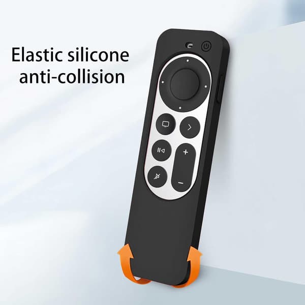 Silikonfodral Kompatibelt med 2022 Apple TV 4K - Svart (3:e generationen)