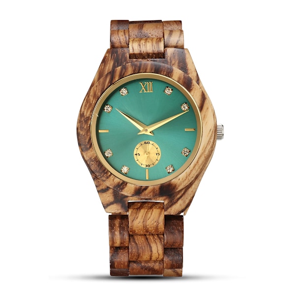 ##/Klocka för kvinnor Handgjorda Färgglada Trä Kvarts Armbandsur##/