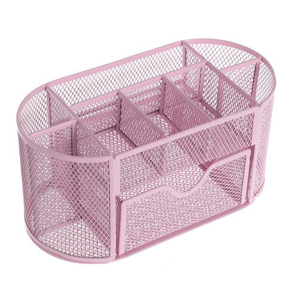 Rose-työpöydän järjestäjä, pöydän järjestäjä kynille ja, metalli, verkko