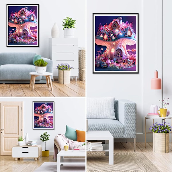 DIY Diamantmaling, Diamantkunst Maling Sopphussett