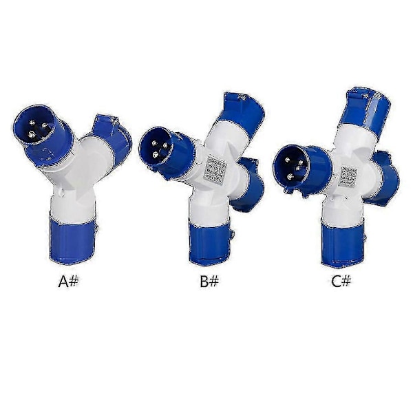 16a Camping Campingvogne Enkelt Til 2/3 Vejs Elektrisk Tilslutningssplitter Adapter