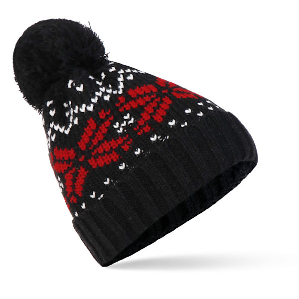 ##/Stickad mössa för kvinnor, varm ullmössa, svart##/