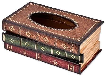 Vevboks Retro Bok Trepapirholder Papirlagring for Hjemmet