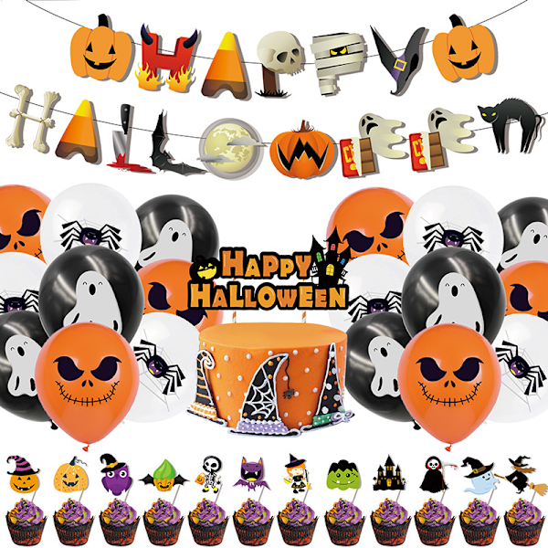 ##/Halloween-tema fødselsdagspynt, populære fødselsdagsballer,##/