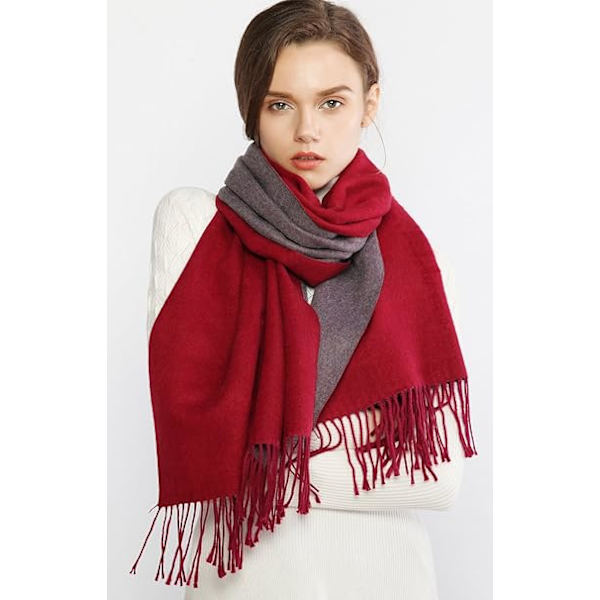 Vinter Skjerf Pashmina Sjal Wrap for Kvinner Langt Stort Varmt Tykt