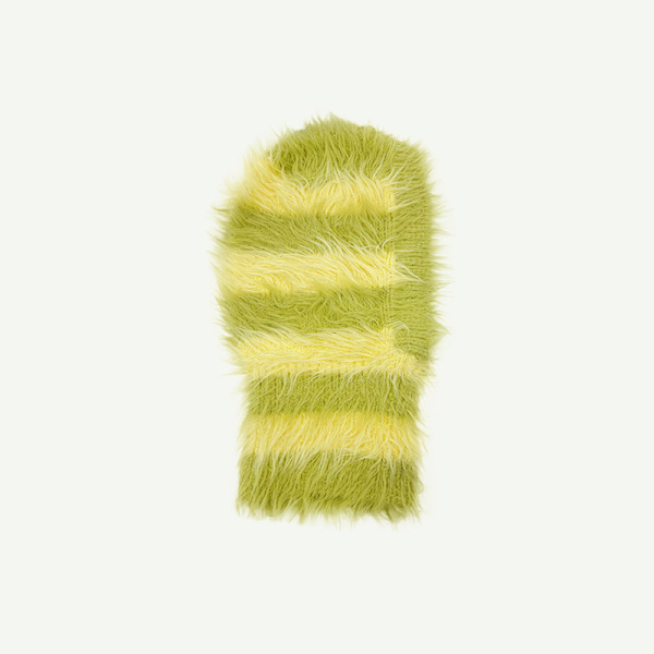 Faux Sable Stribet Hue - Grøn, Design Niche Sektion Pullover Uld