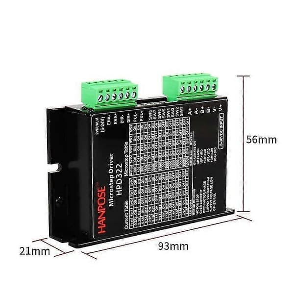 HANPOSE HPD332 2.2A 8-36V Steppermotordriver for 20 28 35 42 Motor