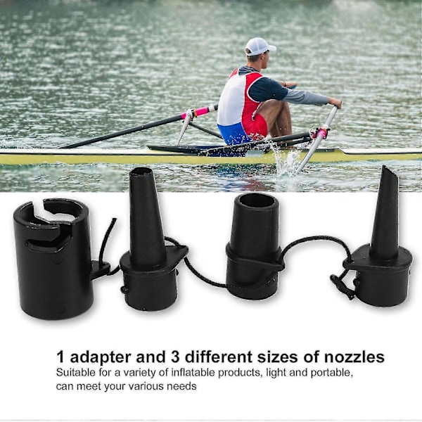 Oppustelig Luftmadras Pumpe Dyser Sæt - Udskiftningsventiladapter til Paddle Board og Luftsofa