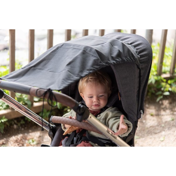 Universal Vagn Solskydd - Heather Grey - Bärsele Solskydd