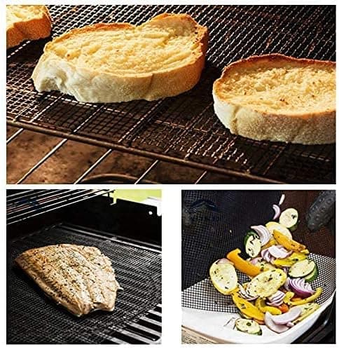 Sett med 4 stk. 40x33cm Grillrist, Grillnett Gjenbrukbar og