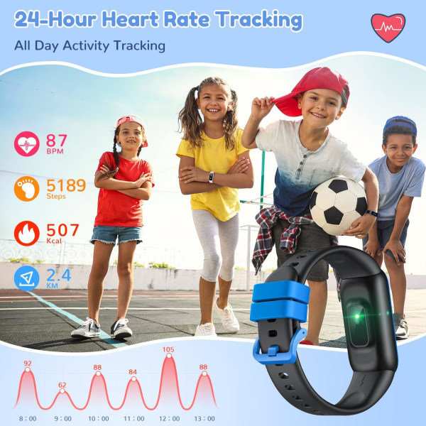 Child Connected Watch: Sport Connected Watch Innehåller Heart Pedo