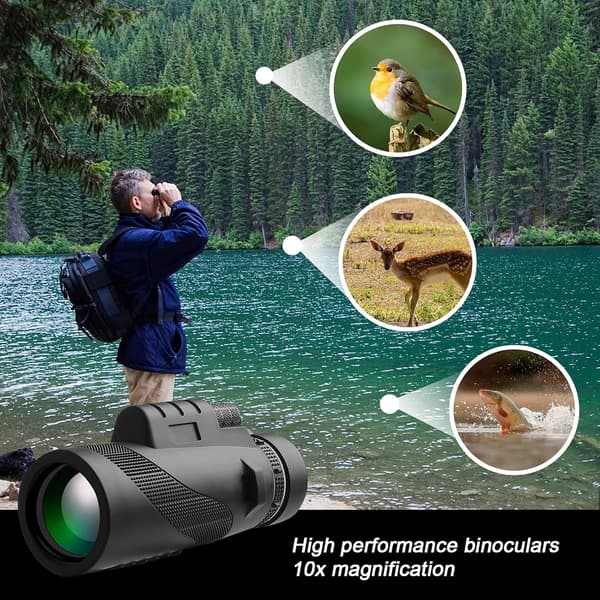 40x60 High Definition Monokular Teleskop med Smartphoneholder