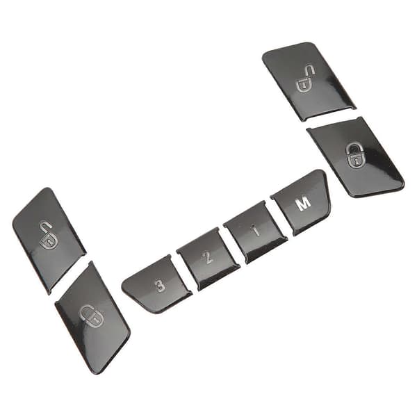 12 stk. Bilvindusknapp Trim Blank Svart Strømvindusbryter Deksel Erstatning For Benz A B C E GLK GLE ML GL G Klasse