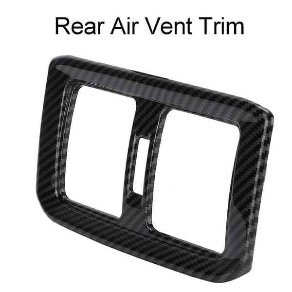 Bakre Luftkondisjoneringsuttak Ventil Deksel Panel Trim Karbonfiber Stil Dekor Erstatning for RAV4 2019?2021