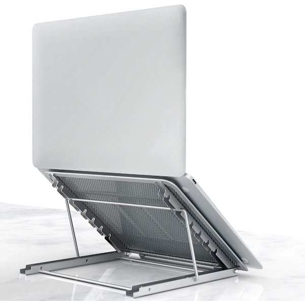 Laptop Stand Tablet, Foldbar Bærbar Ventileret Desktop Laptop Holder