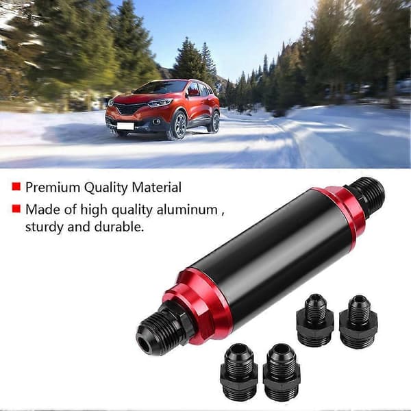 Universellt 40 Micron Virvelpump AN6 / AN8 / AN10 Bränslefilter Inline Högflödes Bränsle Turbo