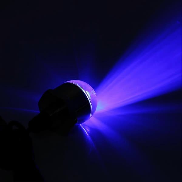 Marine Yacht Båd 12V 304 Rustfrit Stål Rund Blå LED Undervandslys Lampe & Afløbsprop