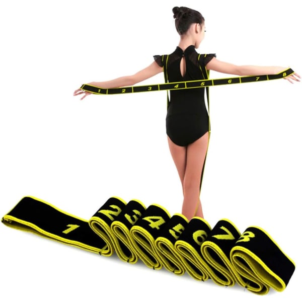 Träningsband med Loop, Stretchband, Latinband, Elastiskt Yoga Pilates Fit