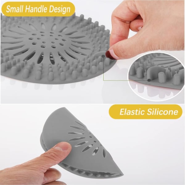 Silicone Drain Protector, Kitchen Sink Strainer with Suction Cup