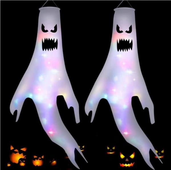 Dekorativt objekt Halloween dekoration skräck 130CM Halloween spökdekoration 2 stycken