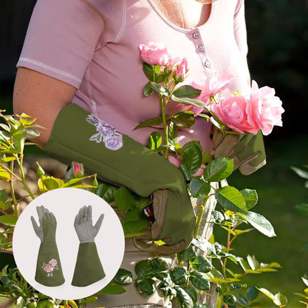 Et par lyse lilla L rosehandsker, damer havehandsker