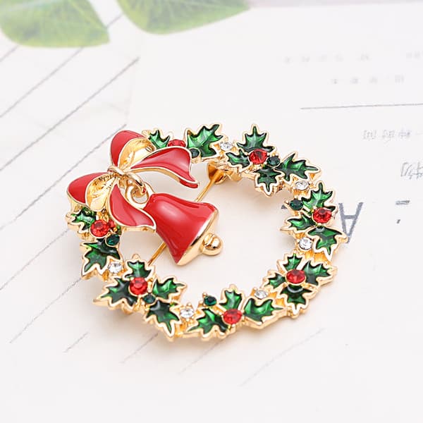 ##/Julbrosch - Krona, Rhinestone Mode Corsage, Klädaccessoar##/