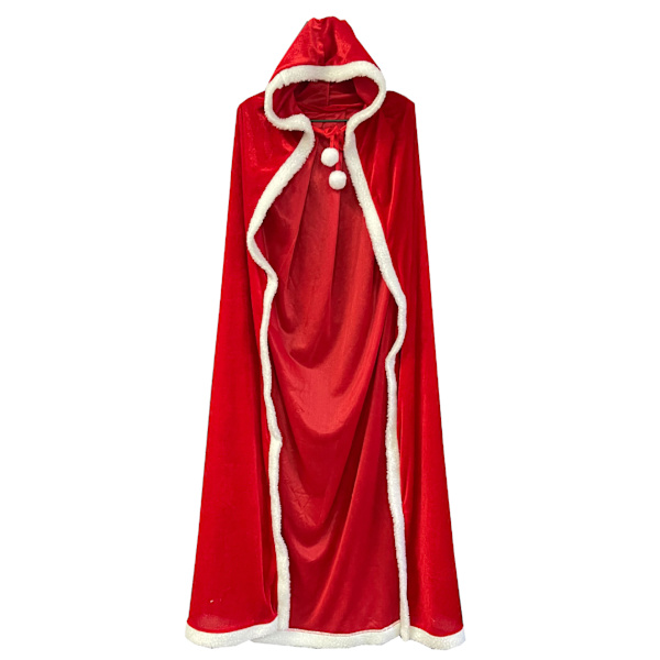 Børns juleforestillingskostume hætteklædt kappe, 120CM
