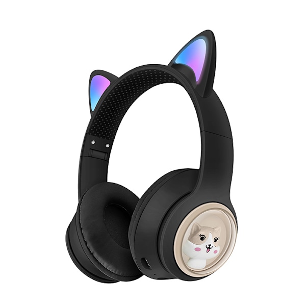 ##/Kissojen korvat kuulokkeet lapsille (Langaton Bluetooth, värilliset LED-valot, B##/