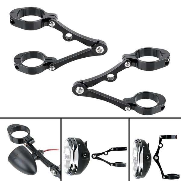 Ljusrampfästen Monteringsfäste Bar Clamp Kit Motorcykel Strålkastare Monteringsfäste Huvud 39-41mm