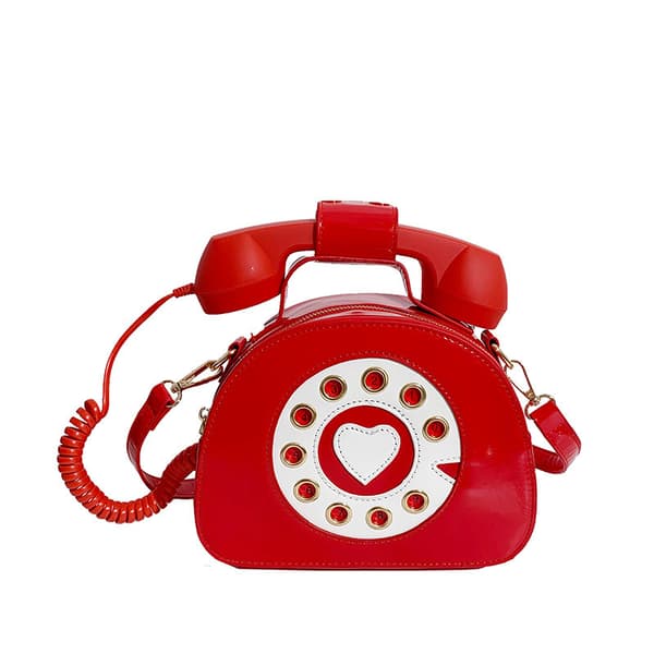 Kreativ telefonhandväska, crossbody-väska, röd