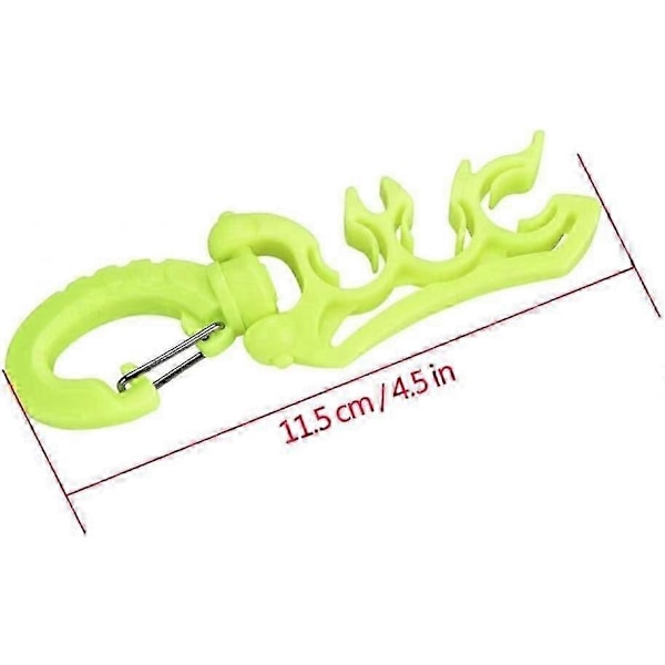 Dykkerslange, 2 farger dykkerslangeholder med dobbel BCD-plastklips Scuba-slangeregulator Dykk Ac
