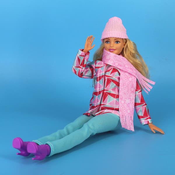 Barbie-muotiasu, 3 osaa, 3 nukken lisävarustetta, lapsille