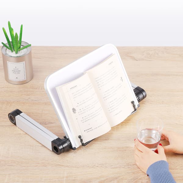 Justerbar Bokstöd, Höjd- och Vinkeljusterbar Ergonomisk Bokhållare