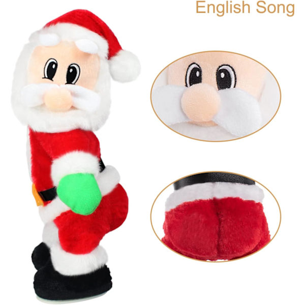 ##/Julgåva, med musik, elektrisk dansande tomte som skakar rumpan##/