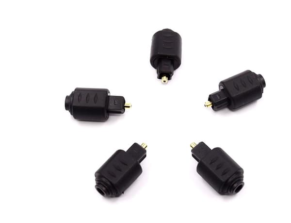 /#/5PCS Mini 3,5 mm Jack till Toslink Hane till Hona Optisk Anslutning Ljudadapter för Utmärkt Ljudkvalitet - Pack/#/