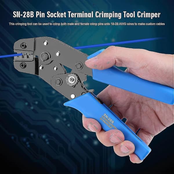 Sn-28b Professionelt Krympe- og Skæreværktøj, Pin Socket Skraldekabel Terminal Krympeværktøj Til J