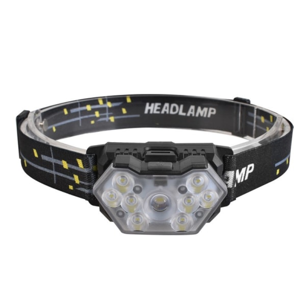 LED-otsalamppu, erittäin kirkas otsalamppu 6 tilalla, kevyt H