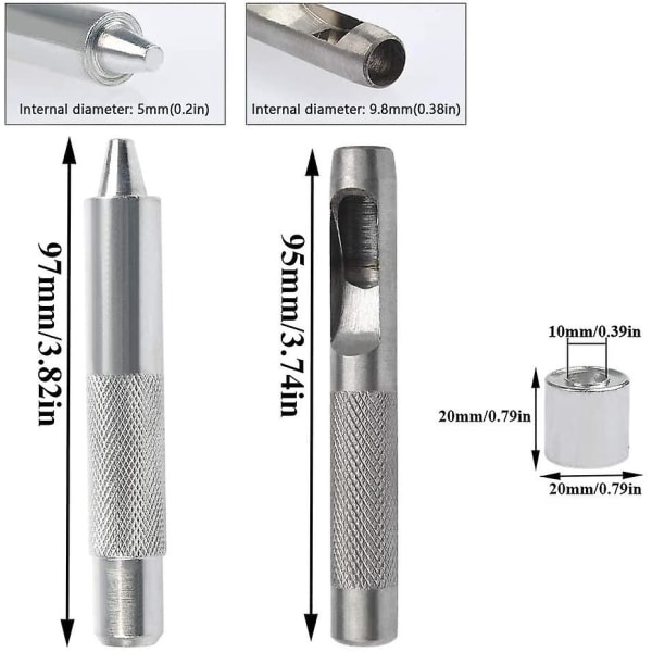 Grommetsats, 100 set 12 mm, för presenning