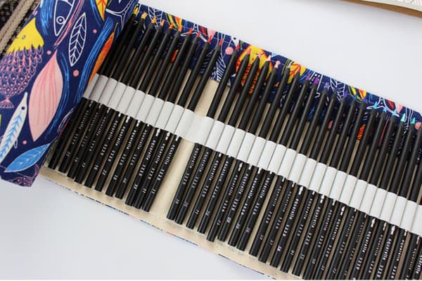 ##/48 Hål Canvas Pennfodral Pennfodral Rullbart Pennfodral Konst S##/